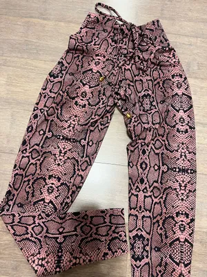 snakeskin print leggings Pink Size one size thumbnail 9