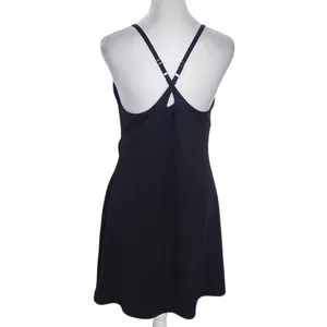 Healthy Yoga Black Tennis Dress Size Large NWT thumbnail 2