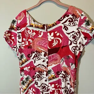 Jams World Aloha Hawaiian‎ Royal Hotel Dress Pink Large thumbnail 7
