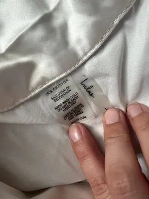 Lulu's white lare satin bride top thumbnail 9