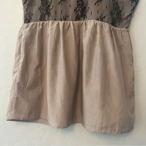 Miss Me silk blend sequined lace peplum babydoll tank blouse size medium y2k thumbnail 8