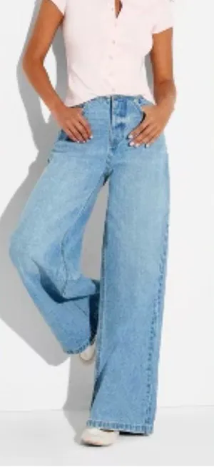🌺Wild Fable Mid Rise Ultra Wide Leg Jeans Size 10 New🌺 thumbnail 1