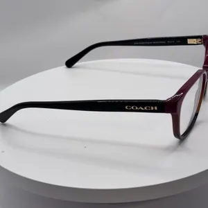 Coach HC6103 5445 54 -16 Aubgn Cognac Varsity Stripe Eyeglasses Pre-Owned thumbnail 2