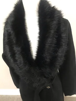 NWT Edessa Faux-Fur Trim Wrap sweater Coat thumbnail 5