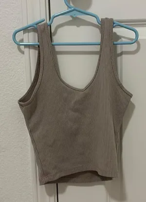 Hollister Tan Tank Top thumbnail 1