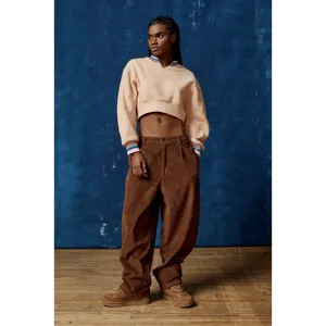 BDG‎ Urban Outfitters Women's M Crop Sherpa Fleece Varsity Streetwear Gorpcore thumbnail 3