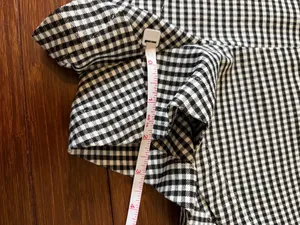 Urban Outfitters Gingham High-Waisted Pinup Short sz 0 Side Zip Black and White thumbnail 3