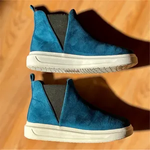 Shoe Republic LA Teal Suede Slip on Shoes Size 8.5 thumbnail 5