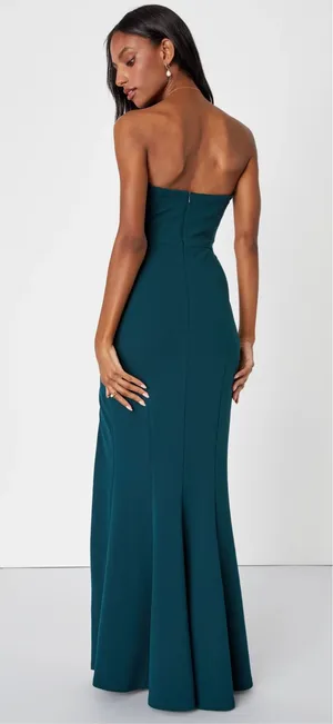 Lulus Emerald Green Maxi Dress thumbnail 4