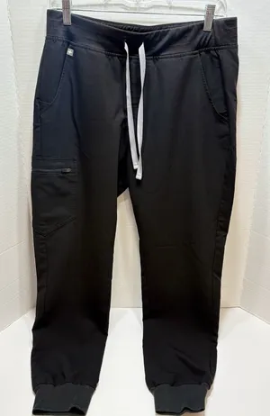 FIGS Technical Collection Zamora Pocket Scrub Pants In Black Size M Medical thumbnail 1