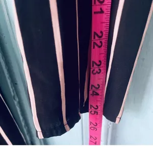 Black & Pink Striped Long Robe Sz Med Forever 21 Jacket Matching Belt Versatile thumbnail 7