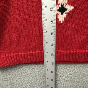 Vintage Lucia Knit Sweater 90s Retro Folk Motif‎ Grandmacore Cottage Women's XL thumbnail 7