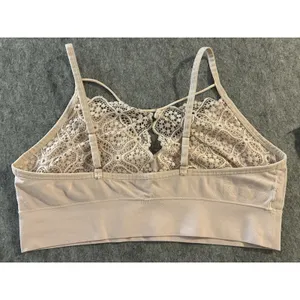 Auden Blush Pink Lightly Lined Lace Bralette XL, Soft Girl Romantic Feminine thumbnail 3