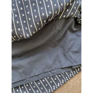 Tommy Hilfiger Women's Petite Long Sleeve Tie Tiered Skirt 3/4 Sleeve Blue $119 thumbnail 9