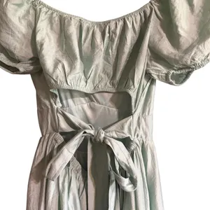 Blu Pepper Puff Sleeve Tie Back Fit & Flare Mini Dress NWT thumbnail 7