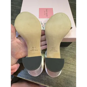 Kate Spade Paradisi Heeled Pump Dress Sandals Size 11 NIB in Optic‎ White! thumbnail 7