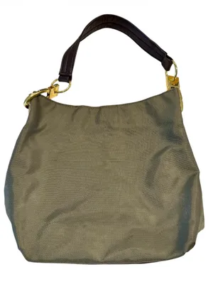 Braciano Olive and Dark Brown Shoulder Bag with Gold Hardware thumbnail 8