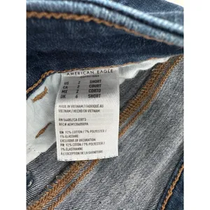 American Eagle Skinny Jeans Size 0 Super Stretch High Rise Dark Wash 25” inseam thumbnail 4