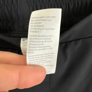 Fabletics Black‎ Elastic Waist Straight Leg Pull On Windbreaker Athletic Pants L thumbnail 7