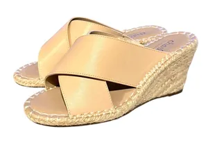Charles By Charles David Women’s Notch Jute Wrapped Wedge Heel Sandals thumbnail 1