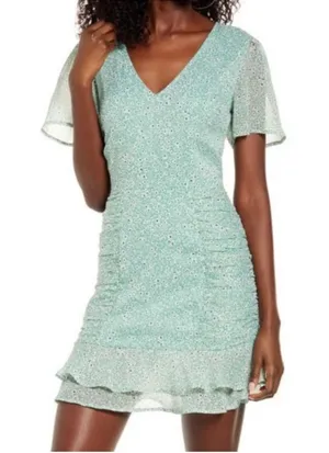 Keith Green Floral Mini Dress sz S thumbnail 1