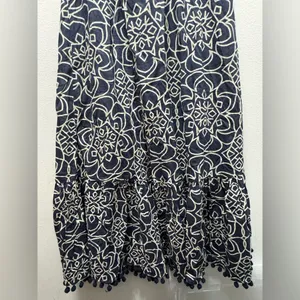 Zara Marrakesh Printed Poplin Maxi Halter Dress Large thumbnail 4