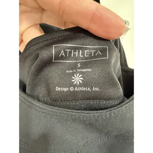 Athleta Women’s Black Tank Top Racerback Cutout Yoga Workout Activewear Size S thumbnail 11