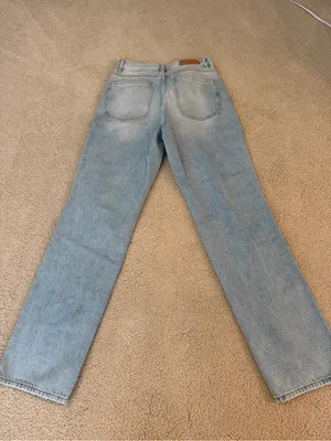 PacSun Light Blue High-Rise Distressed Dad Jeans thumbnail 2
