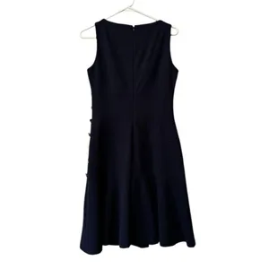 Lauren Ralph Lauren Women Side Button Swing Dress Sz 4‎ Knee Length Lined Formal thumbnail 2