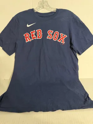 The Nike Tee MLB Women's Navy Blue Red Sox Short Sleeve Tee Number 34 Ortiz thumbnail 1
