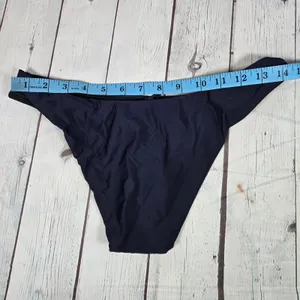 J. Crew Curved-waist cheeky‎ bikini bottom Navy S NWT thumbnail 8