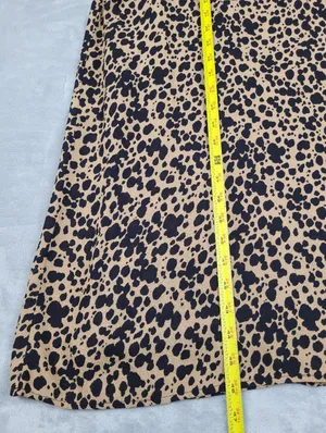 Reformation Dusk Dress Midi Animal Print Size 0 Open Back thumbnail 6
