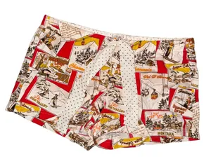 J. Crew Vintage Inspired Ski‎ Print Lounge Pajama Shorts Retro Cottagecore thumbnail 1