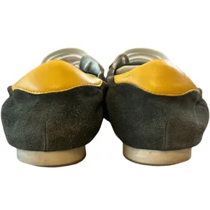 Tory Burch Retro Olive Suede Trainers Sneakers Size 9‎ thumbnail 4