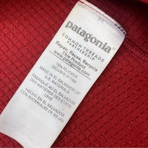 Patagonia Midweight Capilene Baselayer Crimson Red Pullover Zip Neck Shirt XS thumbnail 7