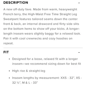 Alo Yoga High-Waist Free Time Straight Leg Sweatpant thumbnail 12