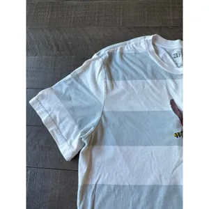 Disney Stitch Women's Light Blue White Stripped Stitch embroidered Tee Size M‎ thumbnail 4