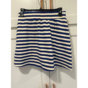 Blue White Striped 2 Piece Skirt Set Sleeveless tennis pickleball Small preppy thumbnail 4