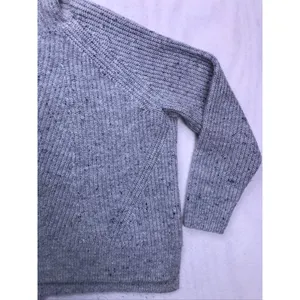 Madewell Turtleneck Sweater Womens‎ XL Gray Speckled Rib Knit Pullover thumbnail 5