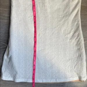 With Jean NEW Frankie strapless mini dress in white pointelle Small thumbnail 6