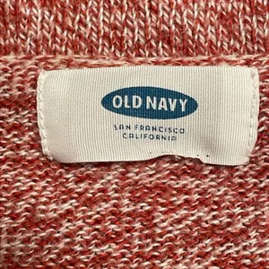 Old Navy Sweater Red Marled V-Neck Knit Pullover Casual Womens‎ Large thumbnail 5