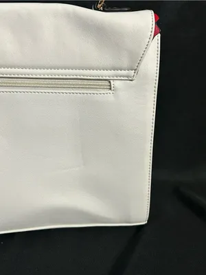 Unbranded White Top-Handle Lego Design Love Accent Satchel Shoulder Bag NWT thumbnail 6