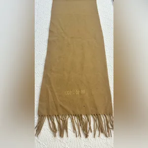 Roberto Cavalli Tan Scarf Luxurious Fringe Wrap thumbnail 2