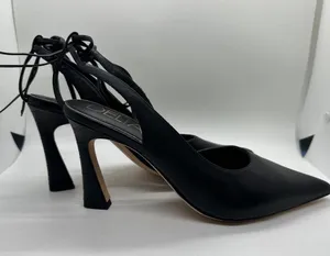 Deltan Juliana Leather Ankle Tie Pumps Black Size 9.5 thumbnail 8