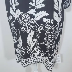 Asos Black and White Floral Print Mini Skirt Dress NWOT Size 6 Floral Mini Dress thumbnail 4