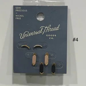 Universal Threads 3 pc. Worn Gold Earrings-#4 thumbnail 2