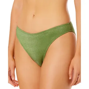 NWT Salt + Cove Juniors Lurex Hipster Bikini Swim Bottom SC25081GB Olive Green L thumbnail 3