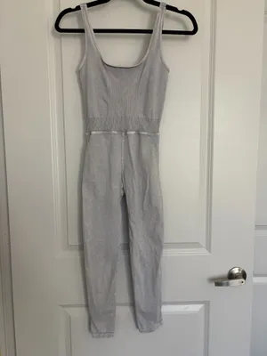 Free People Movement Good Karma Onesie | XS/S | Ice Grey thumbnail 6