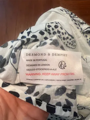 Desmond And Dempsey Black Jaguar Cotton Pajama Set thumbnail 11