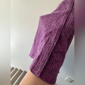 Lululemon Vinyasa Scarf Mini Check‎ Pique Ultra Violet Black Purple Rulu Wrap thumbnail 5
